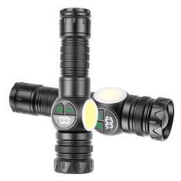 PeakStar PS-8745 Profesyonel Zoomlu 30W  Powerbank Mıknatıslı Avcı Kamp Tamirci Feneri