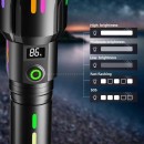 PS-9885 Profesyonel Zoomlu 50W Şarjlı Powerbank Avcı Polis El Feneri