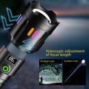 PS-9885 Profesyonel Zoomlu 50W Şarjlı Powerbank Avcı Polis El Feneri