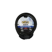 Yuma YM-747 120cm 20mm 5 Şifreli Siyah Motorsiklet Kilidi 
